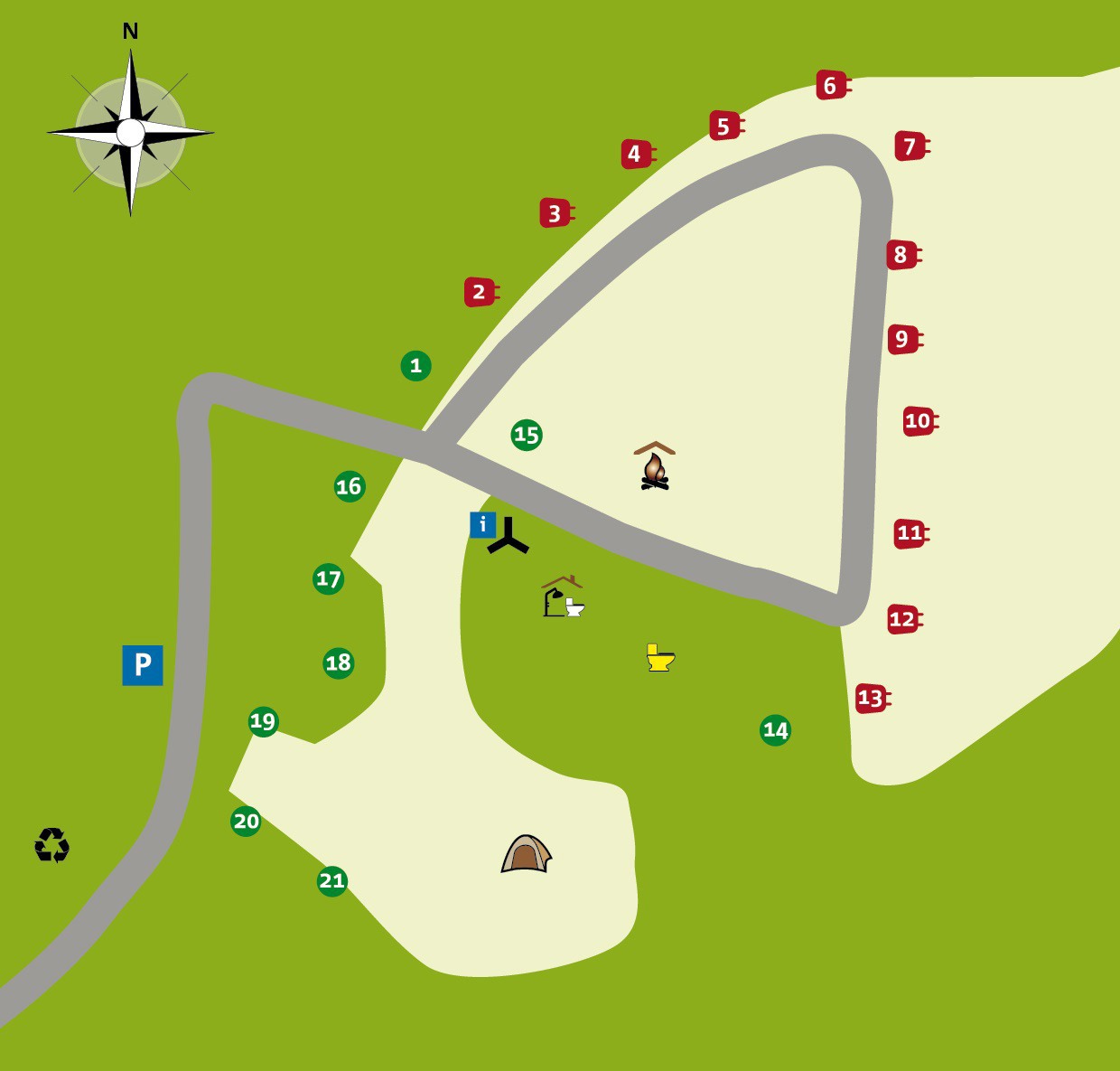 Plattegrond Leenderbos