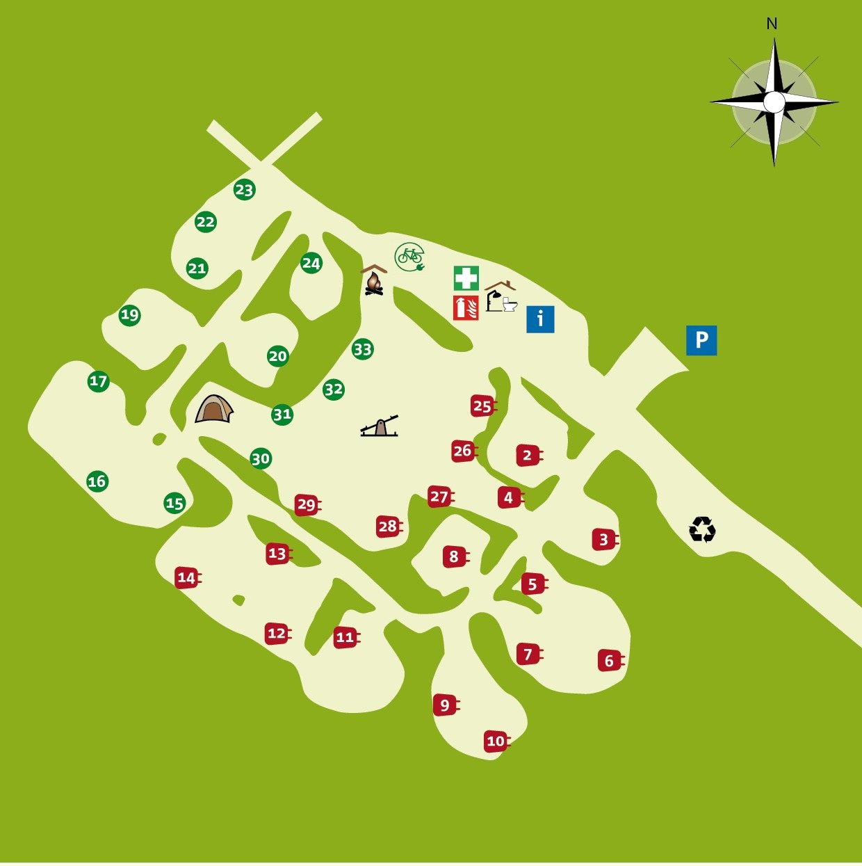 Plattegrond Dassenburcht - versie 2026
